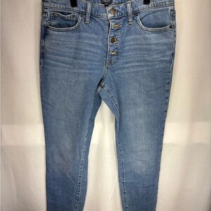 J.‎ Crew Button-Fly Light Blue Skinny Jeans